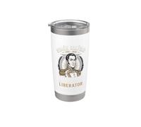 Simón Bolívar Libertador Veneuela Vaso térmico de acero inoxidable de doble pared