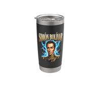 Simón Bolívar Libertador Veneuela Vaso térmico de acero inoxidable de doble pared