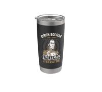 Simón Bolívar Libertador Veneuela Vaso térmico de acero inoxidable de doble pared