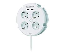 SIMON BRICO BASE MÚLTIPLE COMBI 4 TOMAS + 2 USB 2,5A BM642103 SIMON BRICO