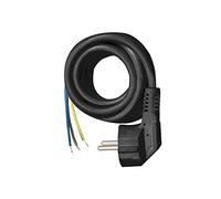 SIMON - Cable H05VV-F 3G1MM² para Bases Multifix, Apto para Ladrones y Regletas de Enchufe Múltiple, 16A, 250V, Potencia Máxima 3680W, Alargadera 3 Metros, Color Negro
