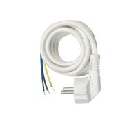 SIMON - Cable H05VV-F 3G1MM² para Bases Multifix, Apto para Ladrones y Regletas de Enchufe Múltiple, 16A, 250V, Potencia Máxima 3680W, Alargadera 3 Metros, Color Blanco