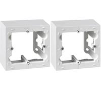 SIMON - Caja de Superficie, Base Enchufe Empotrable, Serie Simon 10, Apta para Interiores (IP20), Fácil de Instalar, Un Elemento, Color Blanco (Paquete de 2)