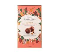 Simón Coll Bombones Chocolate con Leche y Praliné de Avellanas - Estuche 144 g | Sin Gluten, Sin Aceite de Palma | Chocolate Premium para Regalo