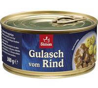 SIMON Delikatess Goulash de ternera 300 g I Carne de res tierna en salsa abundante I Plato preparado en conservas reciclables I Auténtica cocina casera