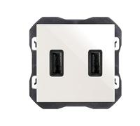 SIMON - CARGADOR DOBLE USB 3.1A Simon 270 BLANCO 20000196-090