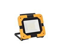 SIMON - Foco LED Recargable, Luz Led para Exterior e Interior, Batería de Litio, Foco Portátil con Soporte Plegable, Potencia Máxima 20W, Luz Blanca Fría, Color Amarillo y Negro