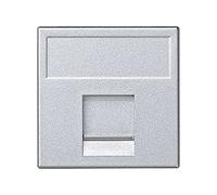 Simon K76/8 placa de pared y cubierta de interruptor Aluminio