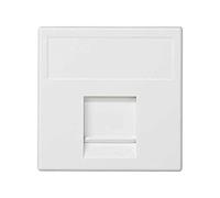 Simon K76/9 - Placa K45 V&D Plana Con Guardapolvo Para 1 Conector Amp®, Brand Rex®, Systimax® (Avaya®), Krone® O Beldencdt® (Sustituye Las Ref. K63/..K64/../K67..)