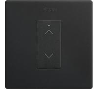 SIMON - KIT interruptor de persianas iO conectivo de empotrar negro mate, Simon 270, 700 VA, Interruptor de Pared Plano y Fino, Incluye Marco, Tapa y Mecanismo, Color negro mate