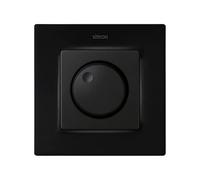 SIMON - Lote interruptor/conmutador regulador para LED con marco negro mate Simon 82 Concept