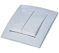 Simon M256212 - Conmutador doble serie 15 blanco