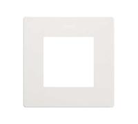 SIMON - Marco de Enchufe 1 Toma, Serie Simon 270, Marco de Pared, Individual, Fácil de Instalar, Bastidor Incluído, Color Blanco MATE (27000610-190)