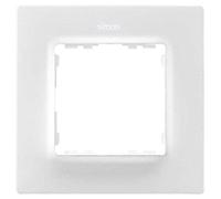 SIMON - Marco de Pared, 1 Elemento, Serie 82 Concept, Compatible con Series de Mecanismos Simon 75, 31, 82 y 88, Apto para Interiores, Fácil de Montar, Efecto Mate Antihuellas, Color Blanco