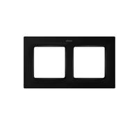 SIMON - Marco de Pared, 2 Elementos, Serie 82 Concept, Compatible con Series de Mecanismos 75, 31, 82 y 88, Apto para Interiores, Fácil de Instalar, Efecto Mate Antihuellas, Color Negro