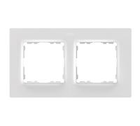 SIMON - Marco de Pared, 2 Elementos, Serie 82 Concept, Compatible con Series de Mecanismos Simon 75, 31, 82 y 88, Apto para Interiores, Fácil de Montar, Efecto Mate Antihuellas, Color Blanco