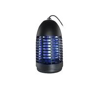 SIMON - Mata Moscas y Mosquitos Eléctrico, Lámpara Antimosquitos para Interior, Ilumina y Mata Insectos Voladores, Cobertura de 25m², Luz LED Fluorescente de 7W, Color Negro