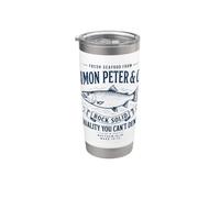 Simon Peter & Co. Cristiano divertido Vaso térmico de acero inoxidable de doble pared