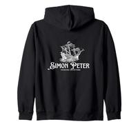 Simon Peter Fishing Charters Jesús Cristianos Dios Sudadera con Capucha