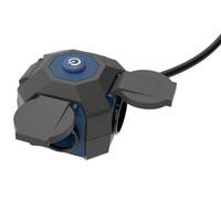 SIMON - PROLONGADOR ALARGADOR EXPERT CON 4 TOMAS SCHUKO CON TAPA, INTERRUPTOR ON/OFF Y CABLE DE 1,4 METROS 16A 230V~ H07RN-F 3G1.5MM2 NEGRO/AZUL