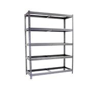 Simon Rack 1 Estanterias Metalicas Almacenaje 5 Niveles Sin bandejas Capacidad Carga 400 kg, GALVANIZADO, 2000x1200x600