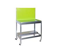 Simon Rack 1 Mesa Jardinería, Panel Herramientas, Incluye Ruedas, GALVANIZADO/Verde, 1555x1200x400