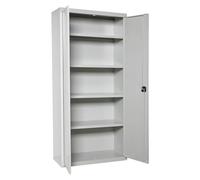 Simon Rack Amario Metálico Almacenaje, 1800x1000x400 mm, Armario Multiusos, 2 Puertas, 4 Estantes, Gris - Simonlocker