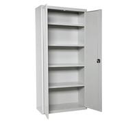 Simon Rack Amario Metálico Almacenaje, 1800x600x400 mm, Armario Multiusos, 2 Puertas, 4 Estantes, Gris - Simonlocker