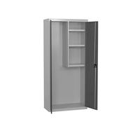 Simon Rack Armario Escobero Multiusos, 2 Puertas, 3 Estantes, 1800x800x500 mm, MONTADA, Gris/Antracita - Simonlocker