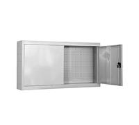 Simon Rack Armario para Herramientas, Caja Herramientas Metalica, 650x1200x275 mm, Incluye Llave, Blanco - Cabinet Tool