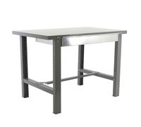 Simon Rack Banco de Trabajo Taller, Capacidad Carga 600 kg, 830x1500x730 mm, Mesa de Trabajo, 1 Cajón, Gris - BT6