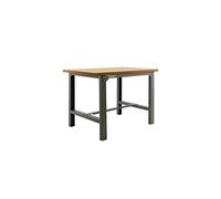 Simon Rack Banco de Trabajo Taller, Capacidad Carga 600 kg, 865x1500x750 mm, Mesa de Trabajo, Gris/Madera Mdf - BT6