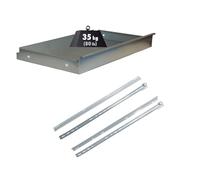Simon Rack Cajon para Bancos de Trabajo con 2 guías, 1200 x 600 mm, Color galvanizado
