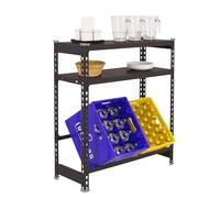 Simon Rack Estantería Cajas de Bebidas, 2 Cajas, 1000x800x300 mm, 3 Alturas, 100 kg de Punto Flexión, Estantería para Bebidas, Antracita - Simonbottle