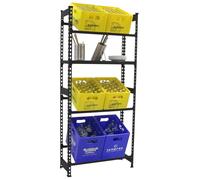 Simon Rack Estantería Cajas de Bebidas, 6 Cajas, 1000x800x300 mm, 4 Alturas, 100 kg de Punto Flexión, Estantería para Bebidas, Antracita - Simonbottle