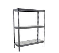 Simon Rack Estanteria Industrial, 1500x1200x450 mm, 400 kg de Punto Flexión, 3 Estantes, Estanterias Almacenaje, Estanterias Metalicas, Gris/Galvanizado - SimonTaller