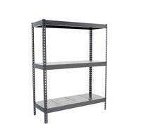 Simon Rack Estanteria Industrial, 1500x1200x450 mm, 400 kg de Punto Flexión, 3 Estantes, Estanterias Almacenaje, Estanterias Metalicas, Gris/Galvanizado - SimonTaller