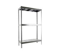 Simon Rack Estanteria Industrial, 2000x1200x450 mm, 400 kg de Punto Flexión, 3 Estantes, Estanterias Almacenaje, Estanterias Metalicas, Galvanizado - SimonTaller