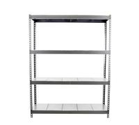 Simon Rack Estanteria Industrial, 2000x1500x600 mm, 400 kg de Punto Flexión, 4 Estantes, Estanterias Almacenaje, Estanterias Metalicas, Gris/Galvanizado - SimonTaller