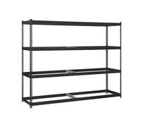 Simon Rack Estanteria Industrial, 2000x1800x750 mm, 400 kg de Punto Flexión, 4 Alturas, Sin Bandejas, Estanterias Almacenaje, Estanterias Metalicas, Antracita - SimonTaller