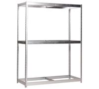 Simon Rack Estanteria Industrial, 2000x2400x900 mm, 400 kg de Punto Flexión, 3 Alturas, Sin Bandejas, Estanterias Almacenaje, Estanterias Metalicas, Galvanizado - SimonTaller