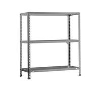 Simon Rack Estanteria Metalica 1000x800x400 mm, 3 Alturas, Bandeja Metal, 75 kg de Punto Flexión, Estanteria Almacenaje, Gris - Advantage