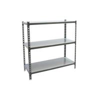 Simon Rack Estanteria Metalica, 1000x900x500 mm, 3 Baldas de Metal, 180 kg de Punto Flexión, Estanterias Almacenaje, Antracita/Galva - Simonclick