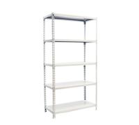 Simon Rack Estanterias Metalicas, 2000x1200x400 mm, 5 Baldas de Metal, 200 kg de Punto Flexión, Estanterias Almacenaje, Blanco - Simonclick