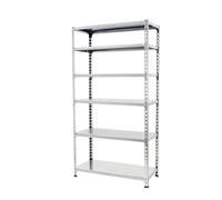 Simon Rack Estanteria Metalica, 2500x800x500 mm, 6 Alturas, Bandeja Metal, 180 kg de Punto Flexión, Estanteria Almacenaje, Galvanizado - Simonclick