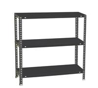 Simon Rack Estanteria Metalica 900x1000x500 mm, 3 Alturas, Bandeja Metal, 100 kg de Punto Flexión, Estanteria Almacenaje, Antracita - Comfort