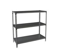 Simon Rack Estanteria Metalica, 900x800x400 mm, 3 Baldas de Metal, 180 kg de Punto Flexión, Estanterias Almacenaje, Antracita - Simonclick
