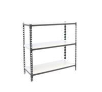 Simon Rack Estanteria Metalica, 900x800x400 mm, 3 Baldas de Metal, 180 kg de Punto Flexión, Estanterias Almacenaje, Antracita/Blanco - Simonclick