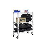 Simon Rack Estanteria Metalica con Ruedas, 975x1100x400 mm, 3 Baldas de Metal, 75 kg de Punto Flexión, Estanterias Almacenaje, Galvanizado - Simonclick