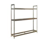 Simon Rack Estantería para Neumáticos, Soporte Neumáticos, 3 Niveles, Alta Capacidad Carga 120 kg, 2000x1800x450 mm, Estantería para 18 neumáticos, Galvanizado - Simonauto